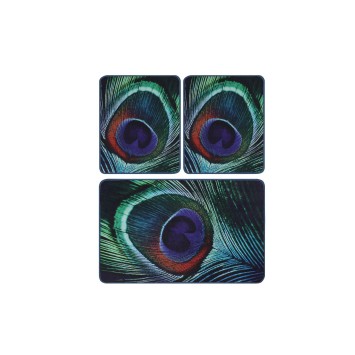 Alfombra de baño Set (3 piezas) Peacock multicolor