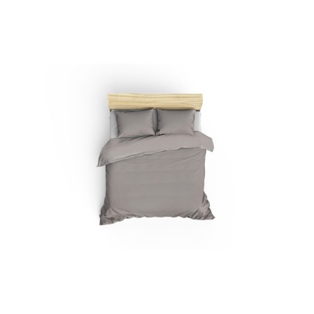 Juego ropa de cama de satén King De Light Grey gris claro