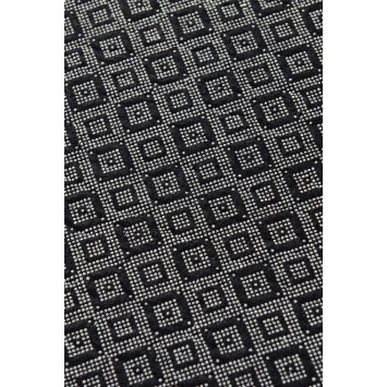 Alfombra de baño Set (2 piezas) Casa blanco negro