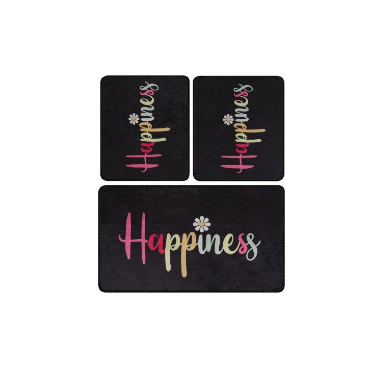 Alfombra de baño Set (3 piezas) Happiness Djt multicolor