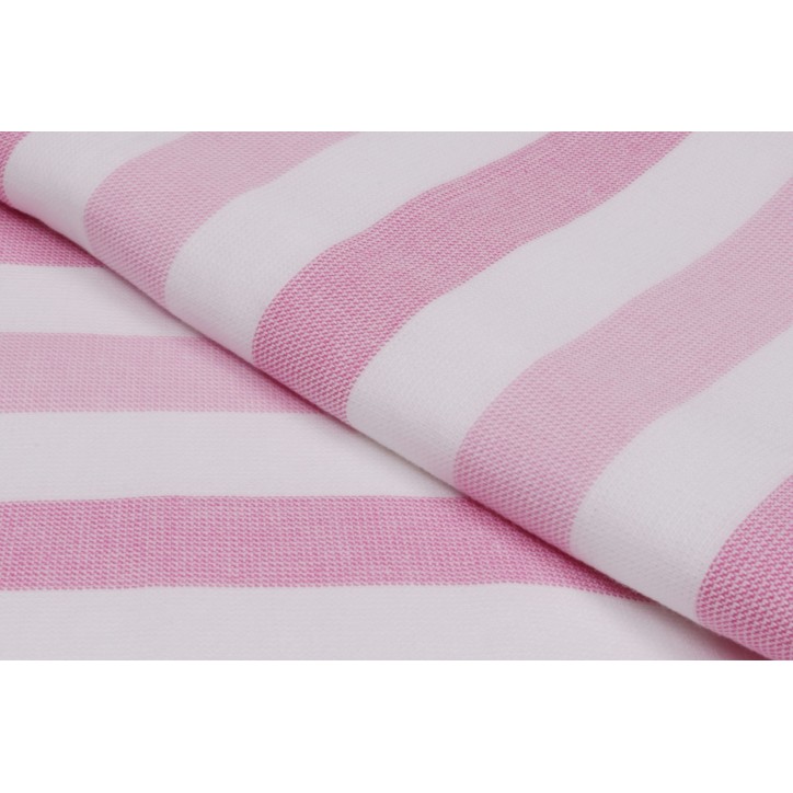 Toalla de playa Fouta Set (2 piezas) Stripe  blanco rosado