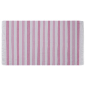 Toalla de playa Fouta Set (2 piezas) Stripe  blanco rosado