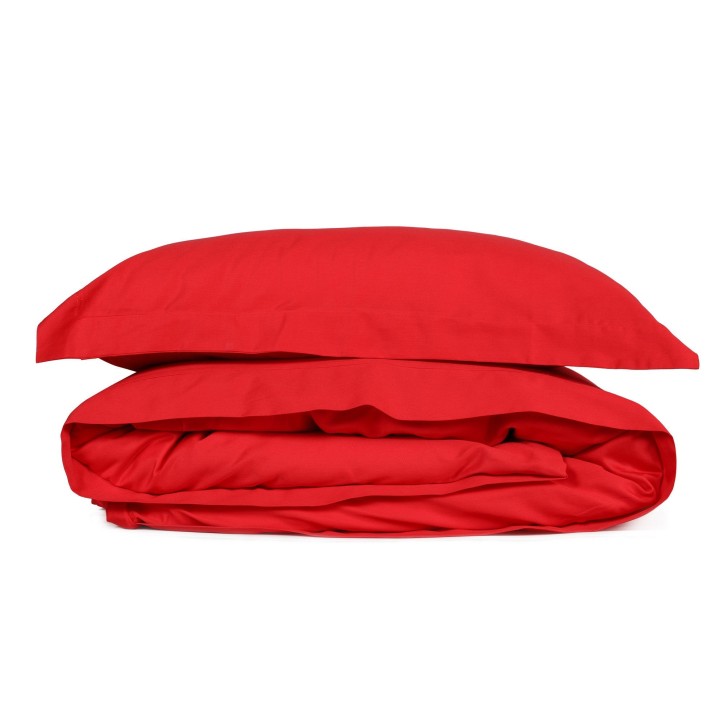 Juego ropa de cama de satén King Elegant  rojo