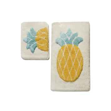 Alfombra de baño Set (2 piezas) Ananas multicolor