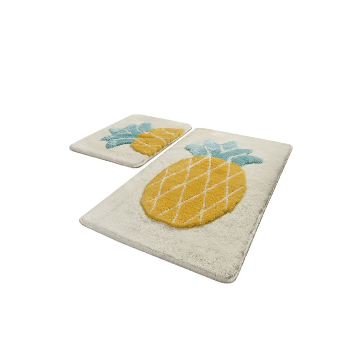 Alfombra de baño Set (2 piezas) Ananas multicolor