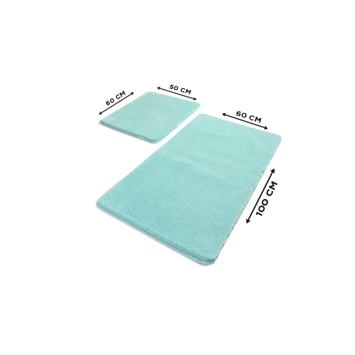 Alfombra de baño Set (2 piezas) Havai  menta