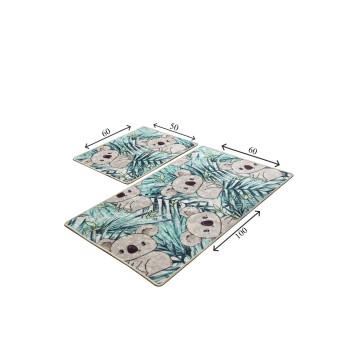 Alfombra de baño Set (2 piezas) Koala  multicolor