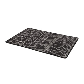 Alfombra de baño Straordinario Black Djt 80x100 antracita negro blanco