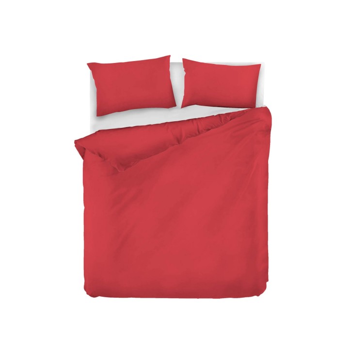 Juego ropa de cama Ranforce King Fresh Color  rojo