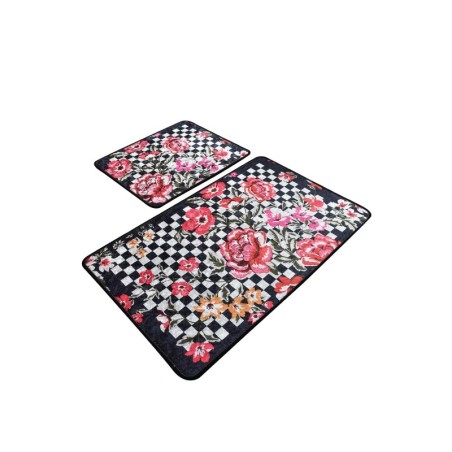 Alfombra de baño Set (2 piezas) Black Rose multicolor