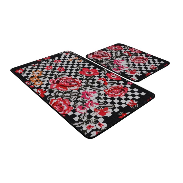 Alfombra de baño Set (2 piezas) Black Rose multicolor