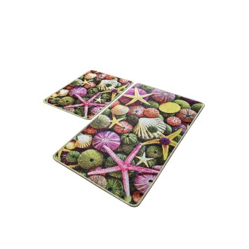 Alfombra de baño Set (2 piezas) Estrella multicolor