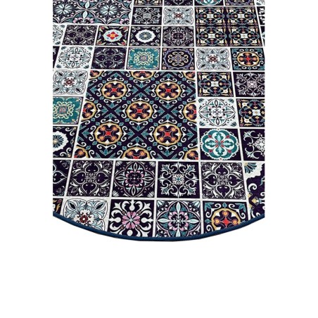 Alfombra de baño Carres Bleus (100 cm) multicolor