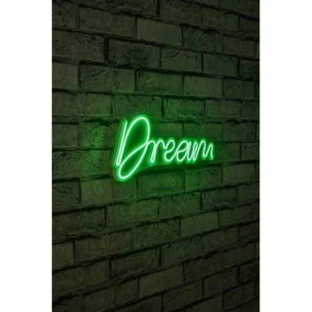 Iluminación LED decorativa de plástico Dream verde 38x17x2 cm