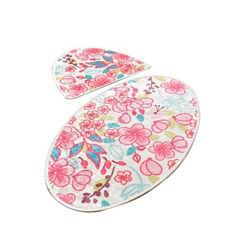 Alfombra de baño Set (2 piezas) Dolce Oval multicolor