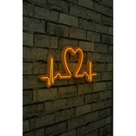 Iluminación LED decorativa de plástico Love Rhythm amarillo 51x21x2 cm