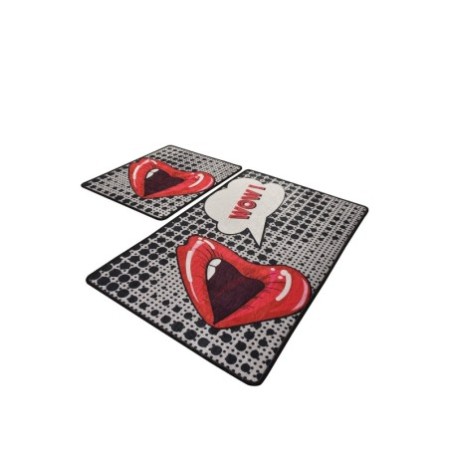 Alfombra de baño Set (2 piezas) Kiss multicolor