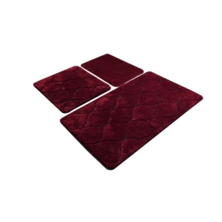 Alfombra de baño Set (3 piezas) İnfinitiy  cereza