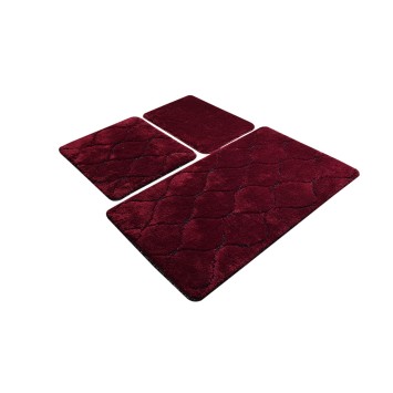 Alfombra de baño Set (3 piezas) İnfinitiy  cereza