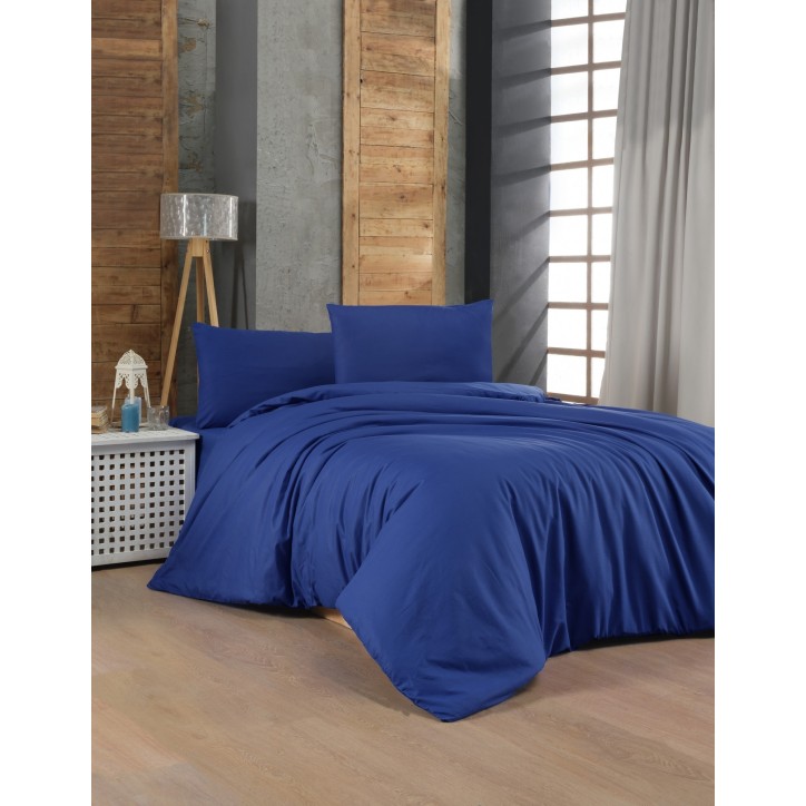 Juego ropa de cama Ranforce King Dark Blue azul oscuro