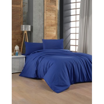 Juego ropa de cama Ranforce King Dark Blue azul oscuro