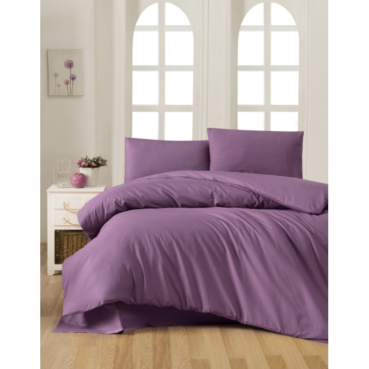 Juego ropa de cama Ranforce King Plum ciruela