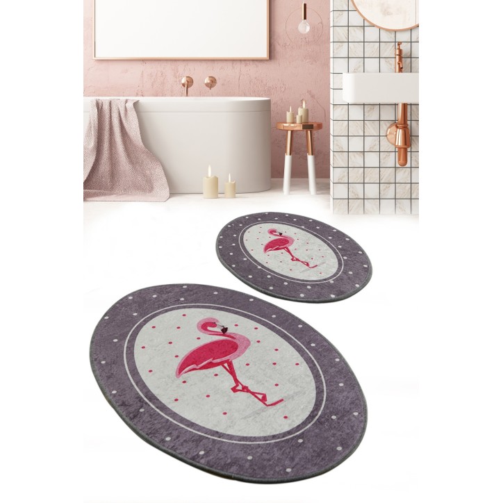 Alfombra de baño Set (2 piezas) Chile Flamingo multicolor