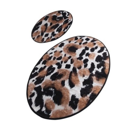 Alfombra de baño Set (2 piezas) Leopard DJT multicolor