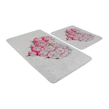 Alfombra de baño Set (2 piezas) Peonia Djt multicolor