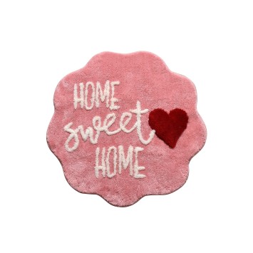 Alfombra de baño Home Sweet Home Pink  rosa