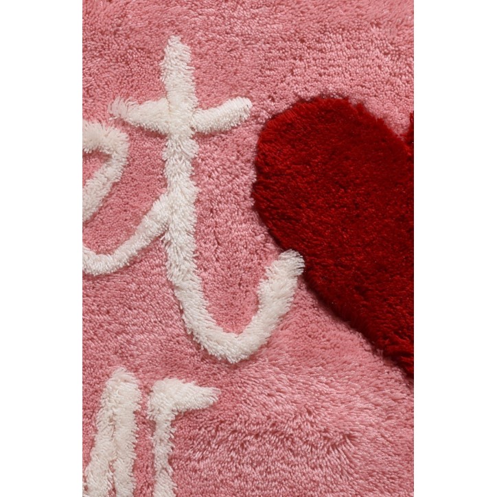 Alfombra de baño Home Sweet Home Pink  rosa