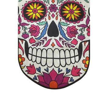 Alfombra de baño Skull Djt (100 x 160) multicolor