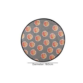 Alfombra de baño Tranche Circle Djt 160 multicolor