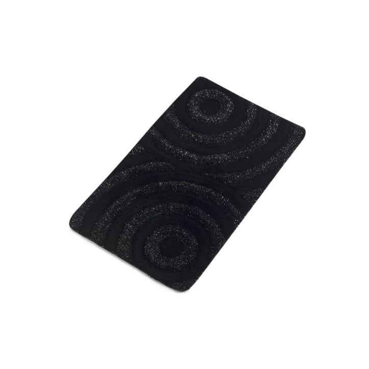 Alfombra de baño Wave  antracita negro