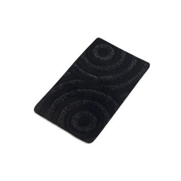 Alfombra de baño Wave  antracita negro