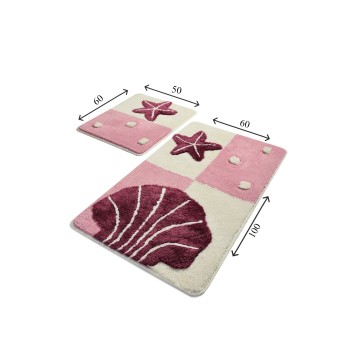 Alfombra de baño Set (2 piezas) Deniz Yıldızı  multicolor