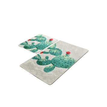 Alfombra de baño Set (2 piezas) Green DJT multicolor