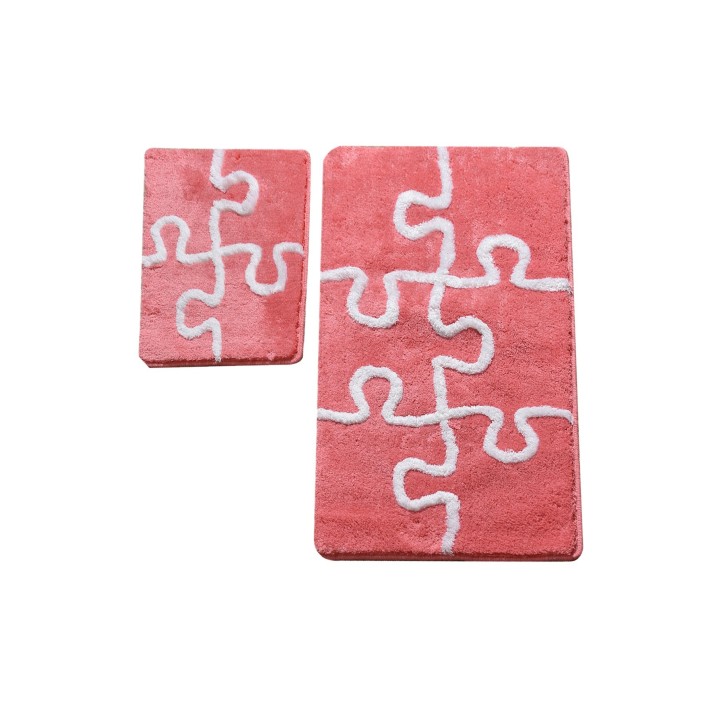 Alfombra de baño Set (2 piezas) Puzzle  multicolor