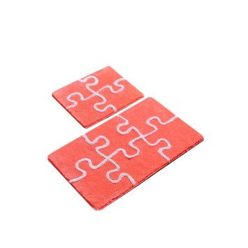 Alfombra de baño Set (2 piezas) Puzzle  multicolor