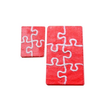 Alfombra de baño Set (2 piezas) Puzzle  multicolor