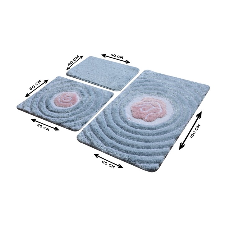 Alfombra de baño Set (3 piezas) Floria  multicolor