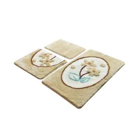 Alfombra de baño Set (3 piezas) Ladure  multicolor