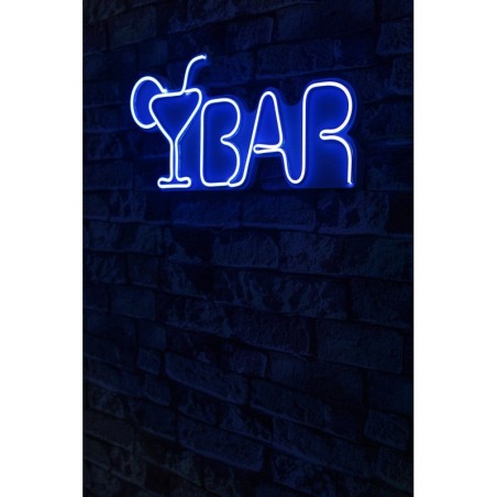 Iluminación LED decorativa de plástico Bar azul