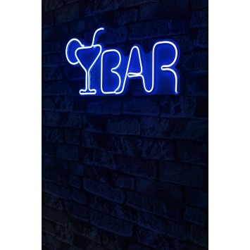 Iluminación LED decorativa de plástico Bar azul