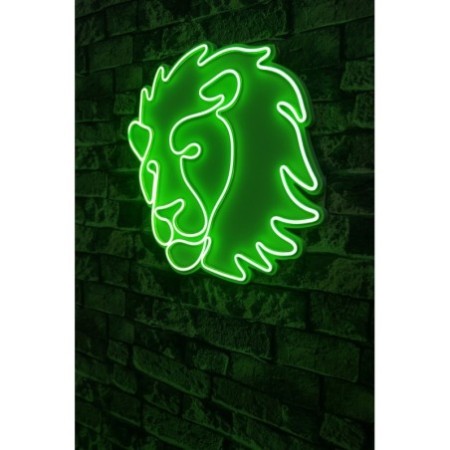 Iluminación LED decorativa de plástico Lion verde