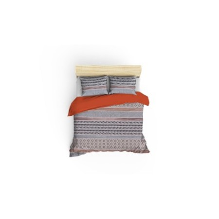 Juego ropa de cama doble Ranforce Arrow rojo blanco azul oscuro azul naranja