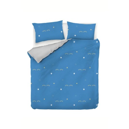 Juego ropa de cama doble Ranforce Dide  amarillo gris azul