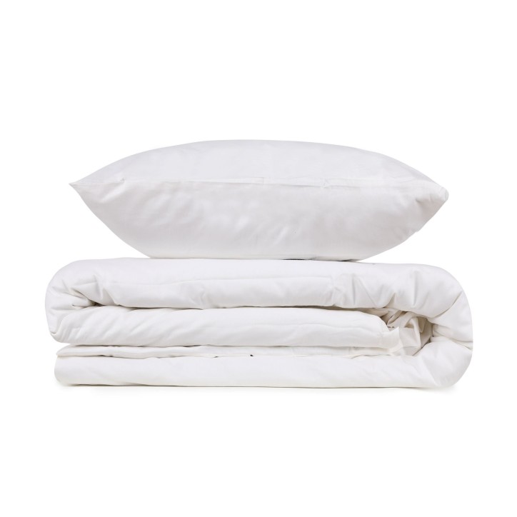 Juego ropa de cama doble Ranforce Eles  blanco negro