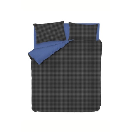 Juego ropa de cama Ranforce King Oslo  azul negro