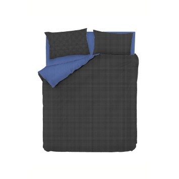 Juego ropa de cama Ranforce King Oslo  azul negro